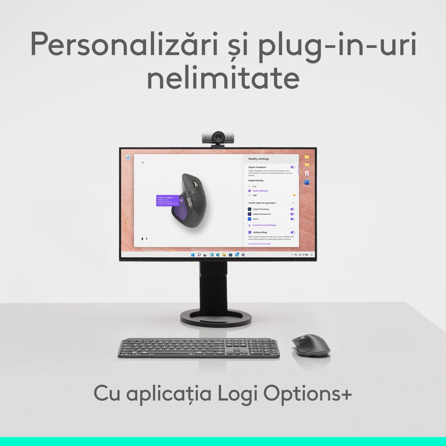 Mouse Wireless Logitech MX Master 4 pentru Mac, Negru
