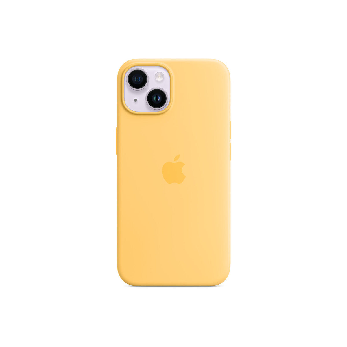 Husa de protectie Apple cu MagSafe pentru iPhone 14, Silicon, Sunglow - iSTYLE RO