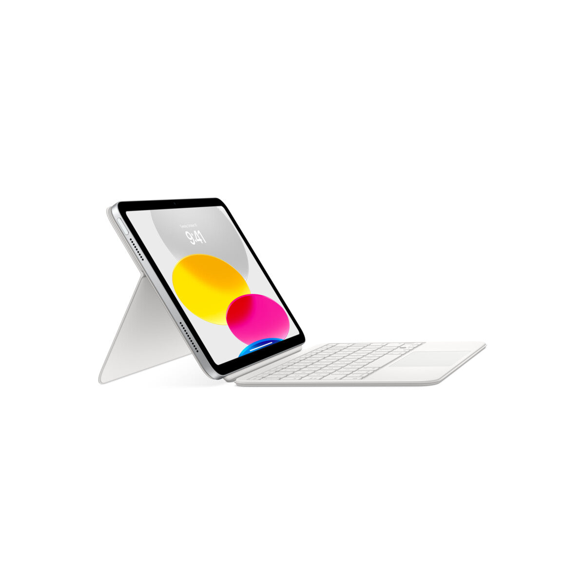 Resigilat: Husa cu tastatura Apple Magic Keyboard pentru iPad (gen.10) Alb, layout INT - iSTYLE RO