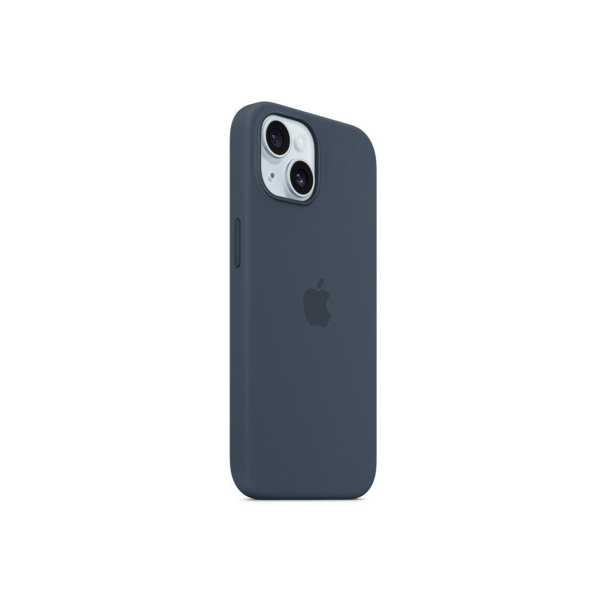 Husa de protectie Apple cu MagSafe pentru iPhone 15, Silicon, Storm Blue - iSTYLE RO