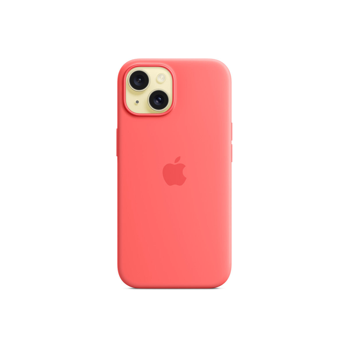 Husa de protectie Apple cu MagSafe pentru iPhone 15, Silicon, Guava - iSTYLE RO