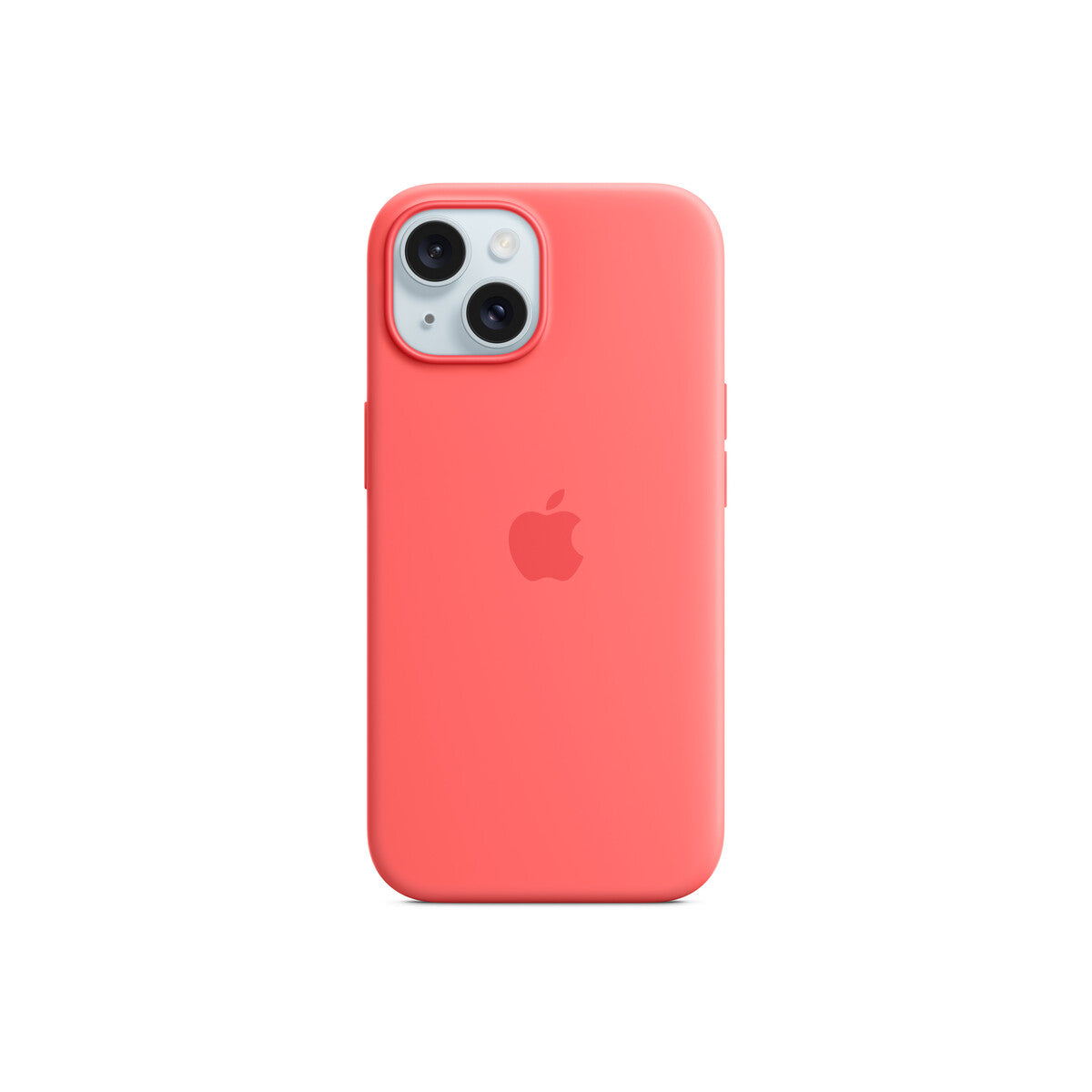Husa de protectie Apple cu MagSafe pentru iPhone 15, Silicon, Guava - iSTYLE RO