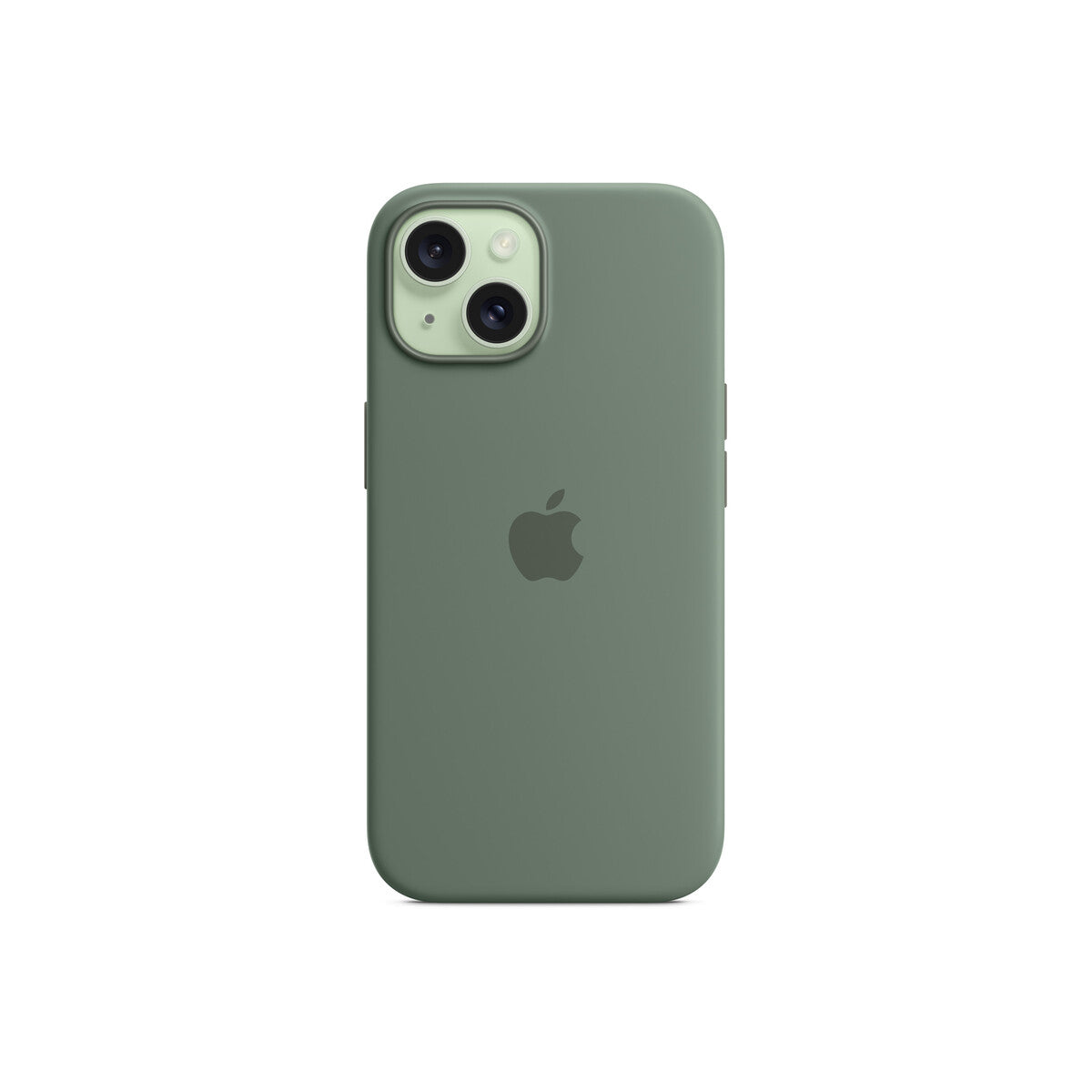 Husa de protectie Apple cu MagSafe pentru iPhone 15, Silicon, Cypress - iSTYLE RO