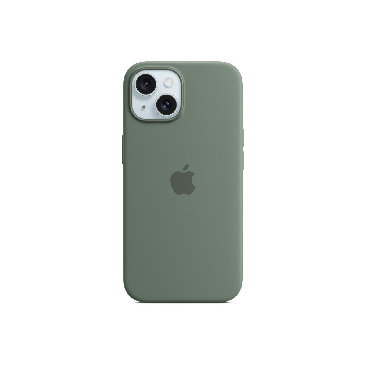 Husa de protectie Apple cu MagSafe pentru iPhone 15, Silicon, Cypress - iSTYLE RO