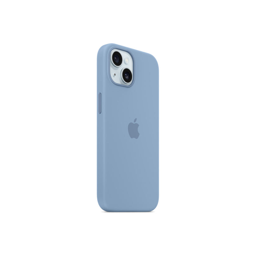 Husa de protectie Apple cu MagSafe pentru iPhone 15, Silicon, Winter Blue - iSTYLE RO