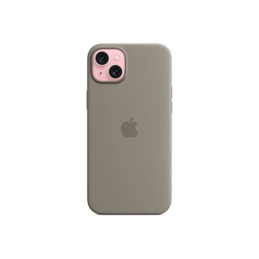 Husa de protectie Apple cu MagSafe pentru iPhone 15 Plus, Silicon, Clay - iSTYLE RO