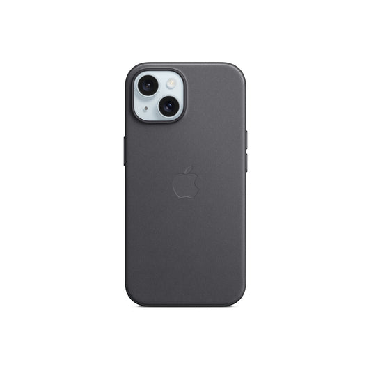 Husa de protectie Apple FineWoven cu MagSafe pentru iPhone 15, Negru - iSTYLE RO