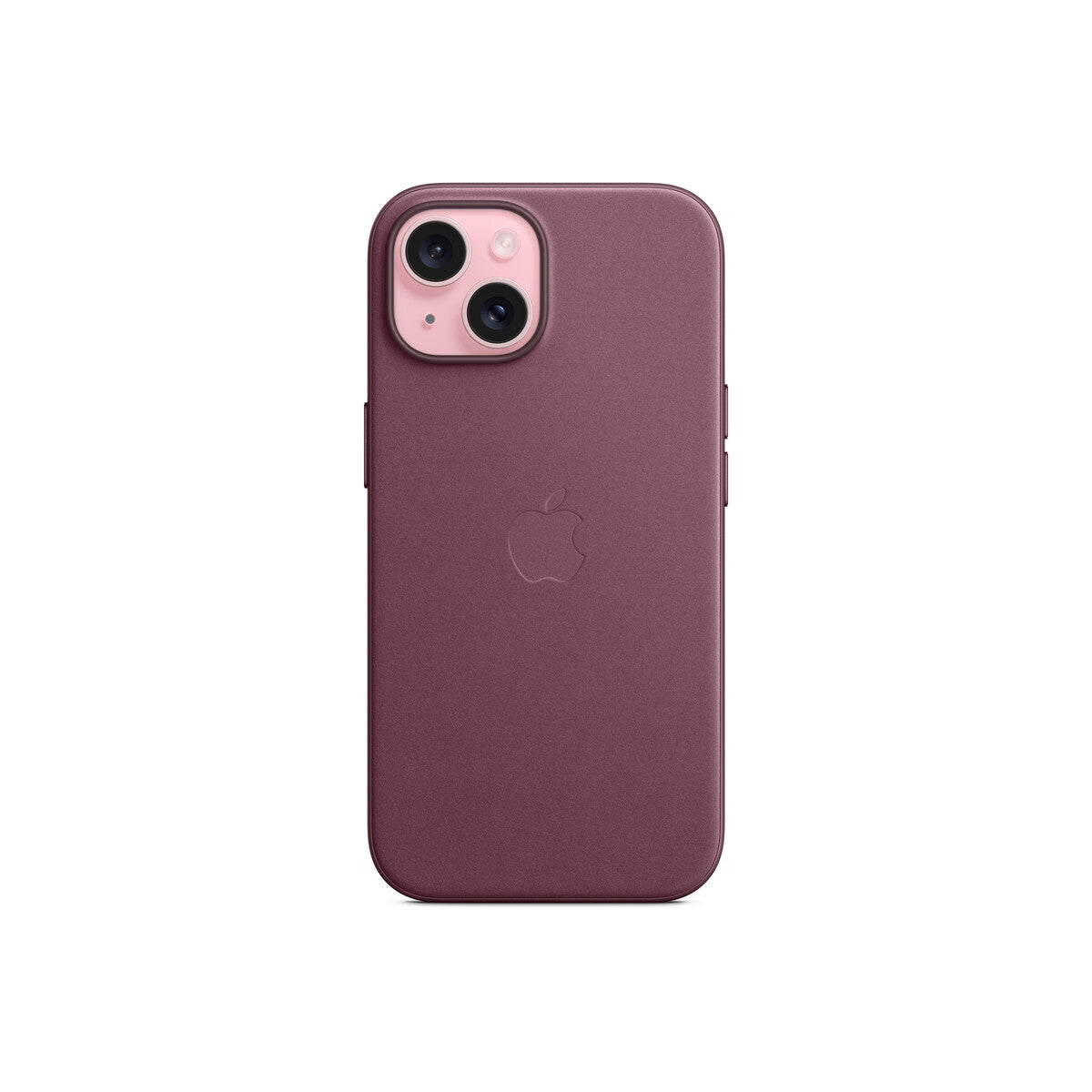 Husa de protectie Apple FineWoven cu MagSafe pentru iPhone 15, Mulberry - iSTYLE RO
