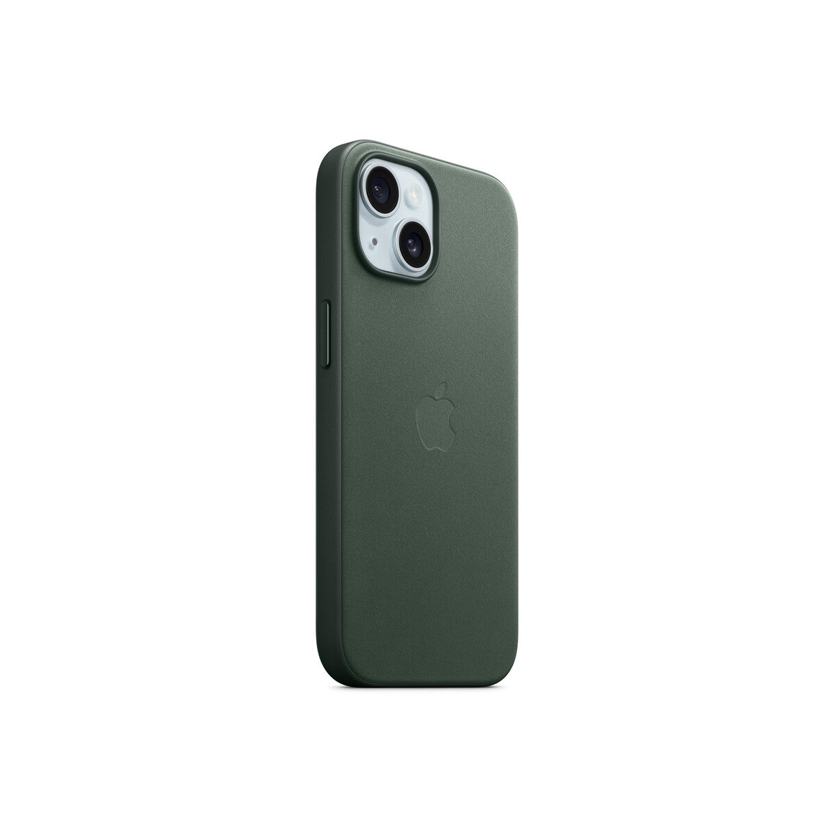 Husa de protectie Apple FineWoven cu MagSafe pentru iPhone 15, Evergreen - iSTYLE RO
