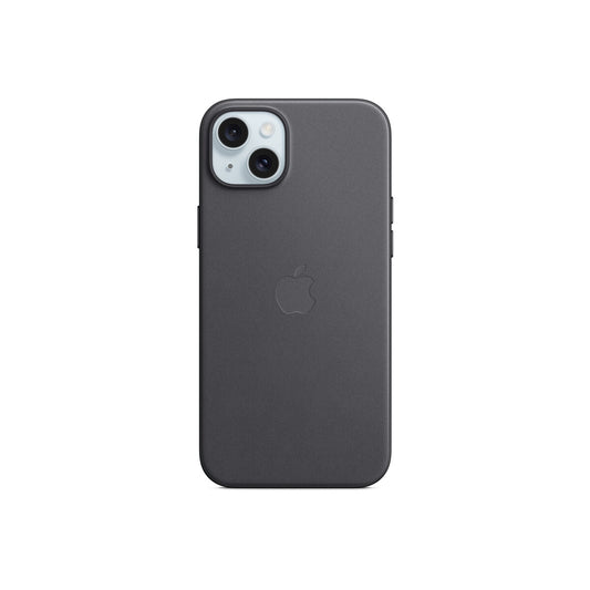Husa de protectie Apple FineWoven cu MagSafe pentru iPhone 15 Plus, Negru - iSTYLE RO