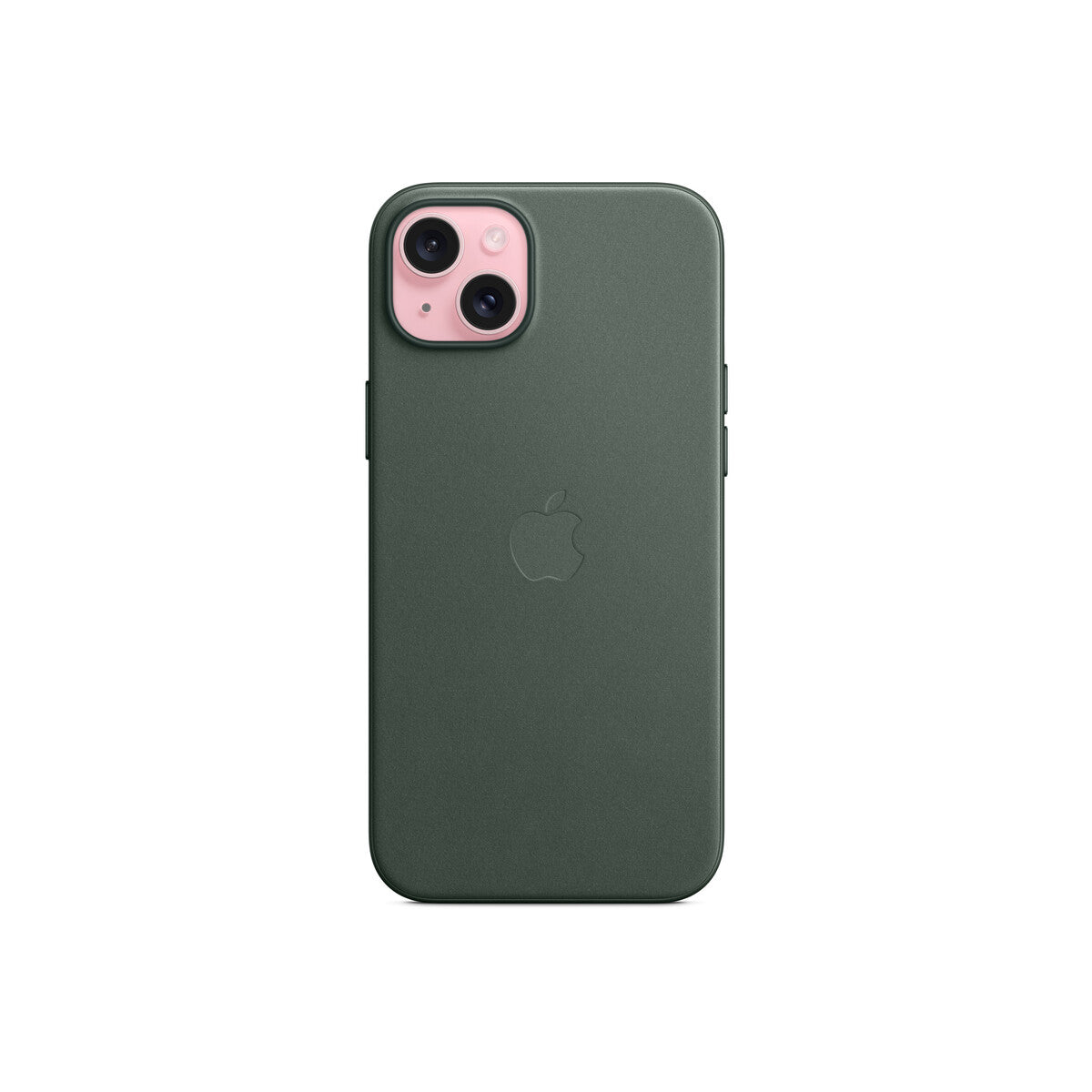 Husa de protectie Apple FineWoven cu MagSafe pentru iPhone 15 Plus, Evergreen - iSTYLE RO