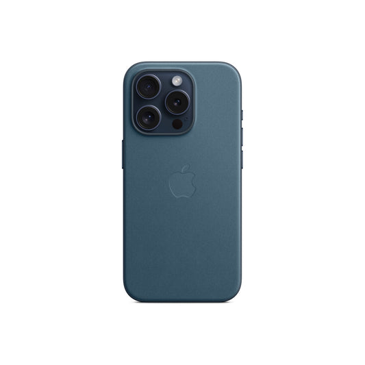 Husa de protectie Apple FineWoven cu MagSafe pentru iPhone 15 Pro, Pacific Blue - iSTYLE RO
