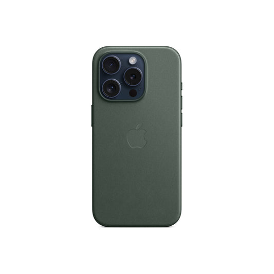 Husa de protectie Apple FineWoven cu MagSafe pentru iPhone 15 Pro, Evergreen - iSTYLE RO
