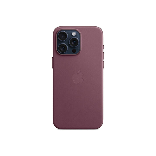 Husa de protectie Apple FineWoven cu MagSafe pentru iPhone 15 Pro Max, Mulberry - iSTYLE RO