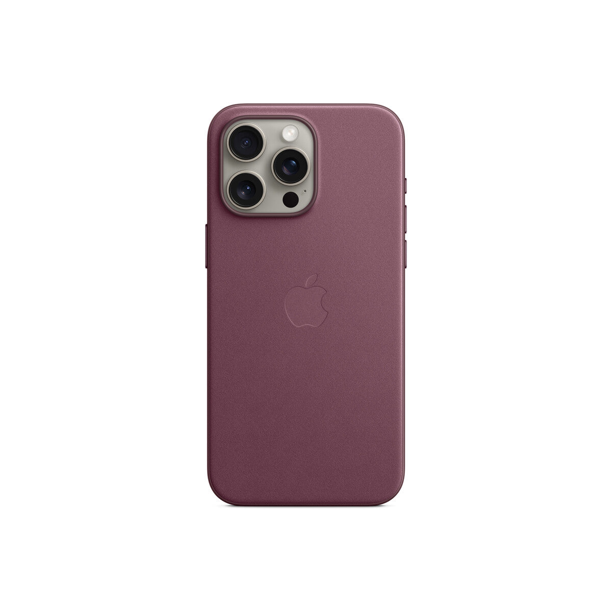 Husa de protectie Apple FineWoven cu MagSafe pentru iPhone 15 Pro Max, Mulberry - iSTYLE RO