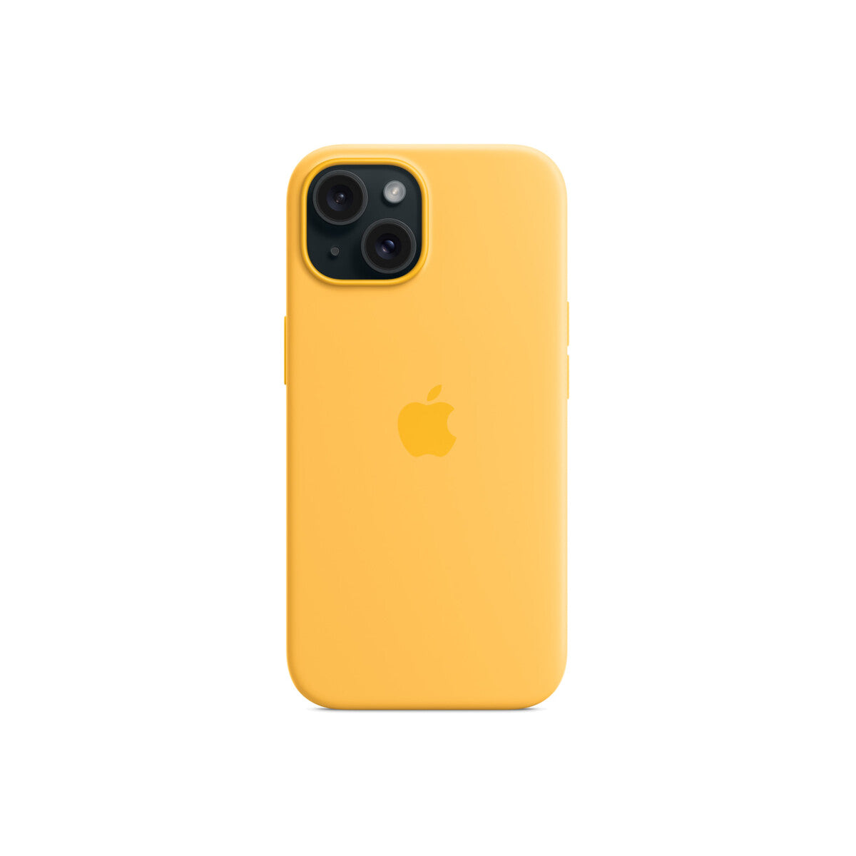 Husa de protectie Apple cu MagSafe pentru iPhone 15, Silicon, Sunshine - iSTYLE RO