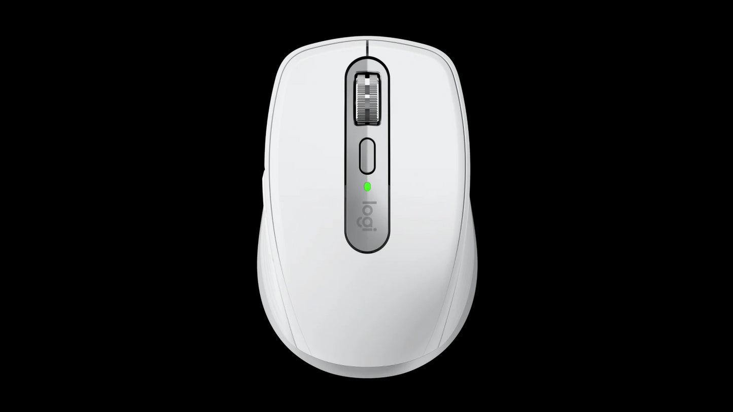 Mouse wireless Logitech MX Anywhere 3S for Mac, Bluetooth, Scroll MagSpeed, Multidevice, USB-C, Gri Pal - iSTYLE RO