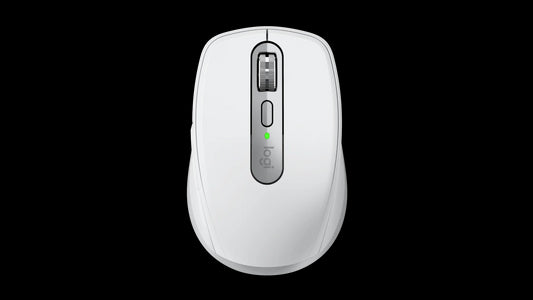 Mouse wireless Logitech MX Anywhere 3S for Mac, Bluetooth, Scroll MagSpeed, Multidevice, USB-C, Gri Pal - iSTYLE RO
