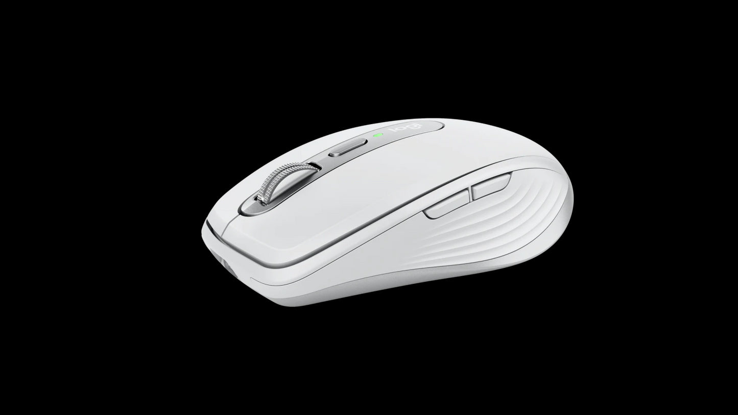 Mouse wireless Logitech MX Anywhere 3S for Mac, Bluetooth, Scroll MagSpeed, Multidevice, USB-C, Gri Pal - iSTYLE RO
