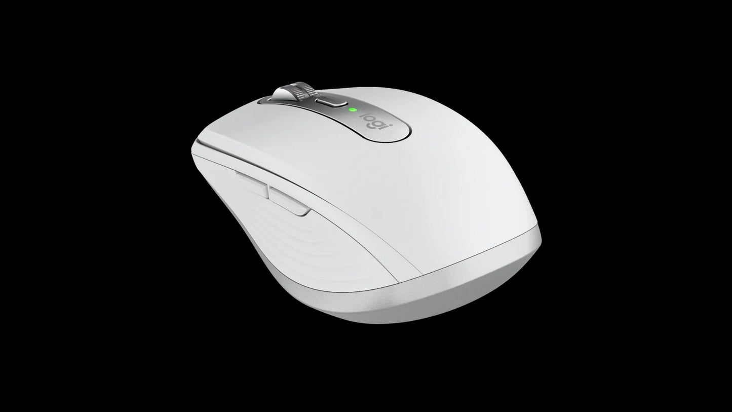 Mouse wireless Logitech MX Anywhere 3S for Mac, Bluetooth, Scroll MagSpeed, Multidevice, USB-C, Gri Pal - iSTYLE RO