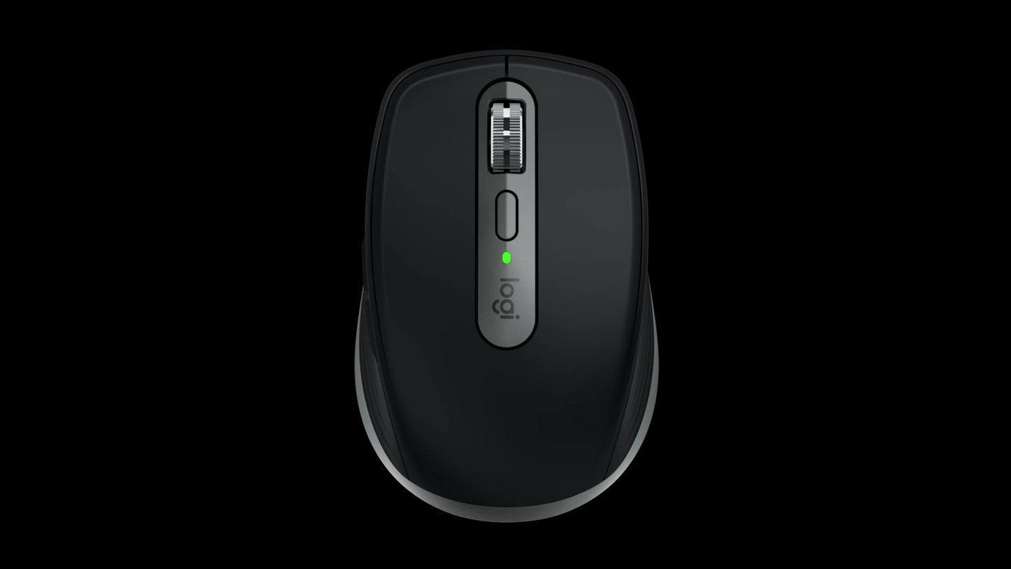 Mouse wireless Logitech MX Anywhere 3S for Mac, Bluetooth, Scroll MagSpeed, Multidevice, USB-C, Negru - iSTYLE RO
