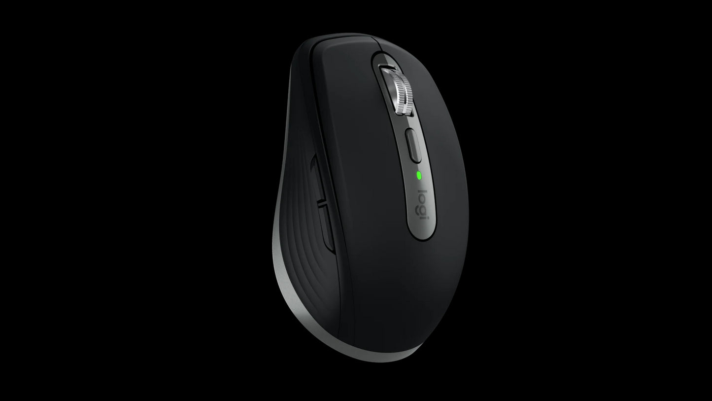 Mouse wireless Logitech MX Anywhere 3S for Mac, Bluetooth, Scroll MagSpeed, Multidevice, USB-C, Negru - iSTYLE RO