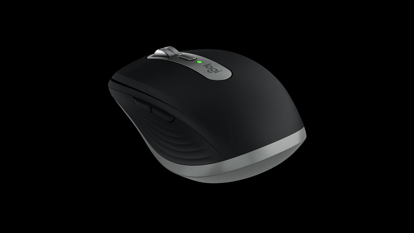Mouse wireless Logitech MX Anywhere 3S for Mac, Bluetooth, Scroll MagSpeed, Multidevice, USB-C, Negru - iSTYLE RO