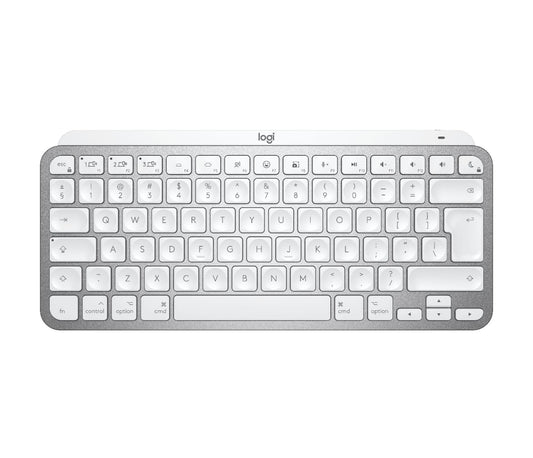 Tastatura Logitech MX Keys Mini pentru Mac, Bluetooth, US INTL layout, Pale Grey - iSTYLE RO