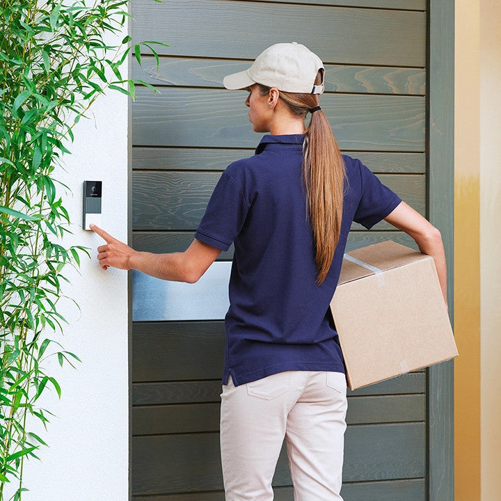 Sonerie usa Netatmo Smart Video Doorbell, Full HD, Weatherproof, LED infrarosu, WiFi, Negru/Argintiu - iSTYLE RO