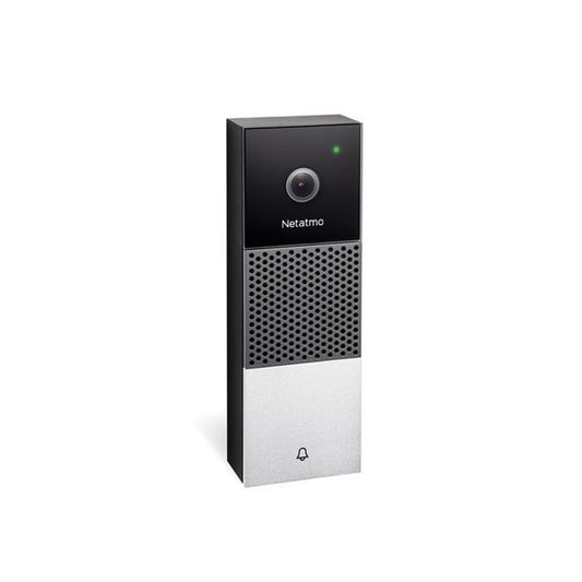 Sonerie usa Netatmo Smart Video Doorbell, Full HD, Weatherproof, LED infrarosu, WiFi, Negru/Argintiu - iSTYLE RO