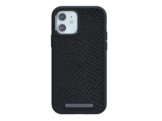 Husa de protectie Njord pentru iPhone 12 / iPhone 12 Pro, Piele, Negru - iSTYLE RO
