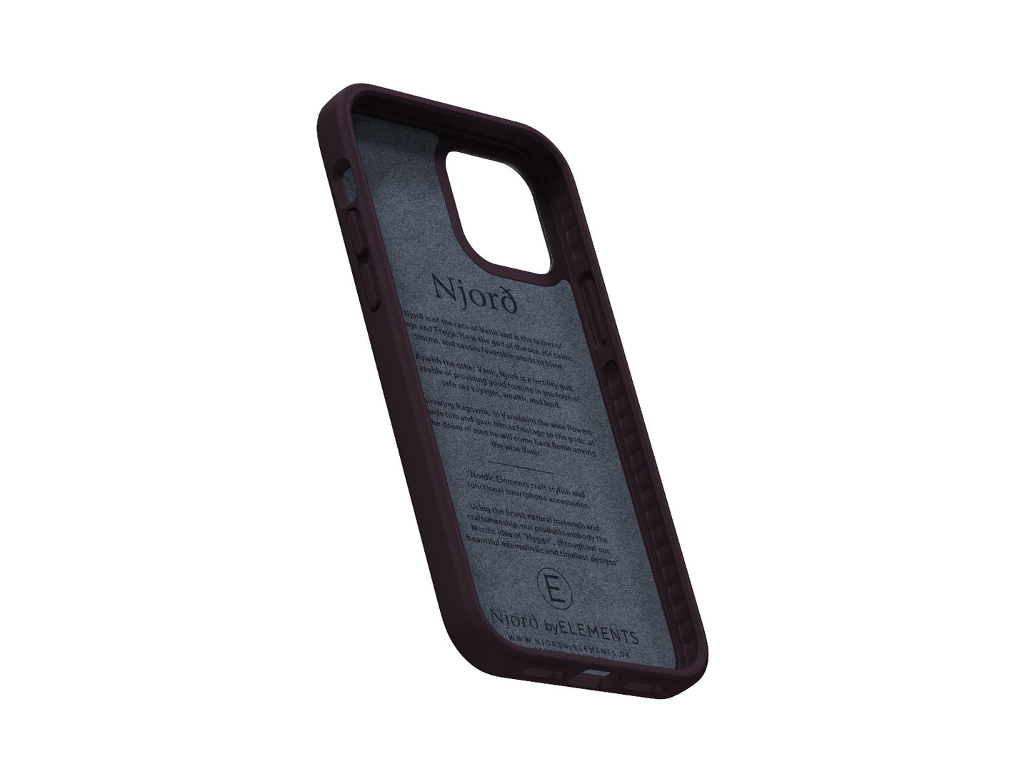 Husa de protectie Njord pentru iPhone 12 / iPhone 12 Pro, Piele, Purple - iSTYLE RO