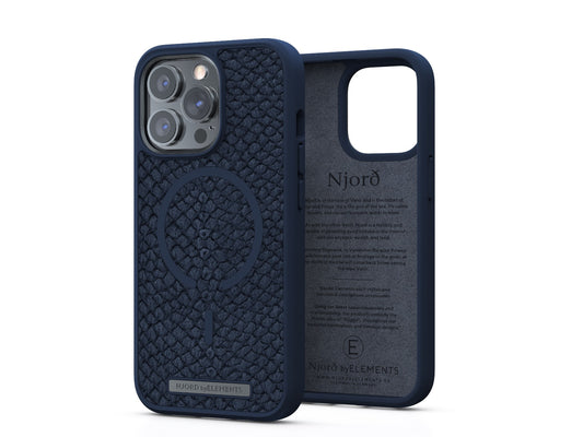 Husa de protectie Njord Vatn pentru iPhone 13 Pro, Blue - iSTYLE RO