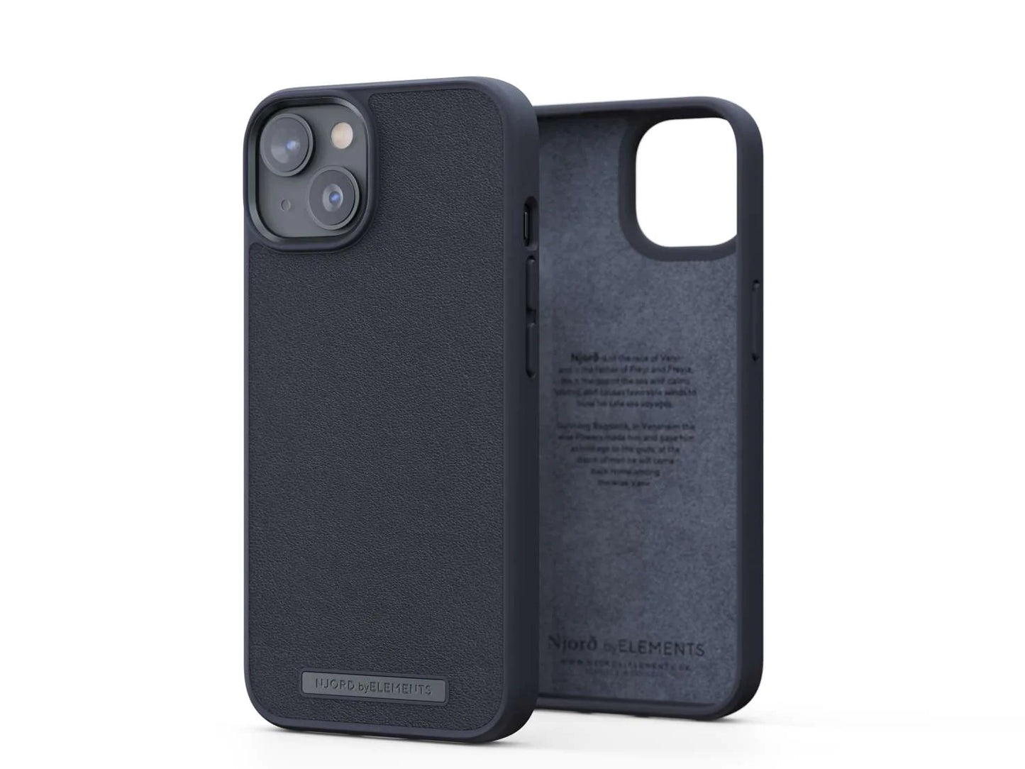 Husa de protectie Njord Genuine pentru iPhone 14 Plus, Piele, Negru - iSTYLE RO
