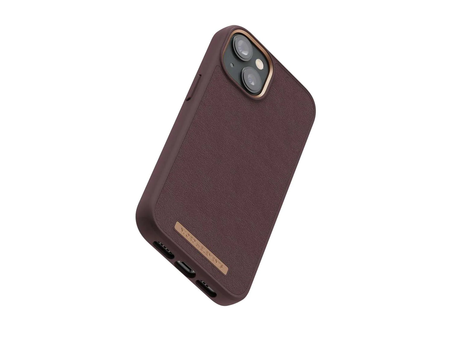 Husa de protectie Njord Genuine pentru iPhone 14 Plus, Piele, Maro - iSTYLE RO