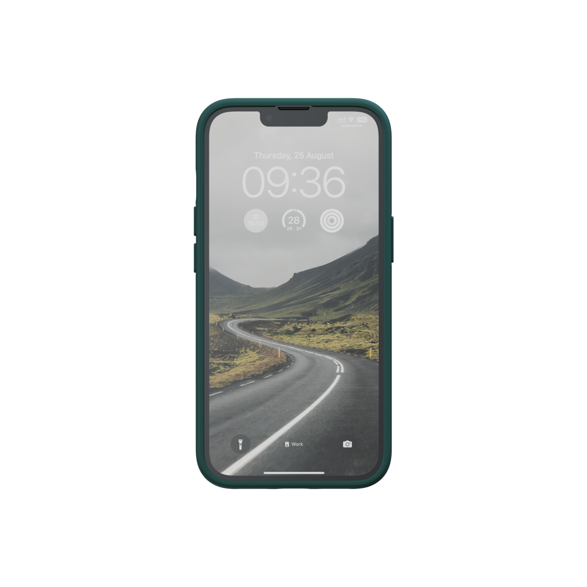 Husa de protectie Njord Salmon cu MagSafe pentru iPhone 14, Piele, Verde - iSTYLE RO