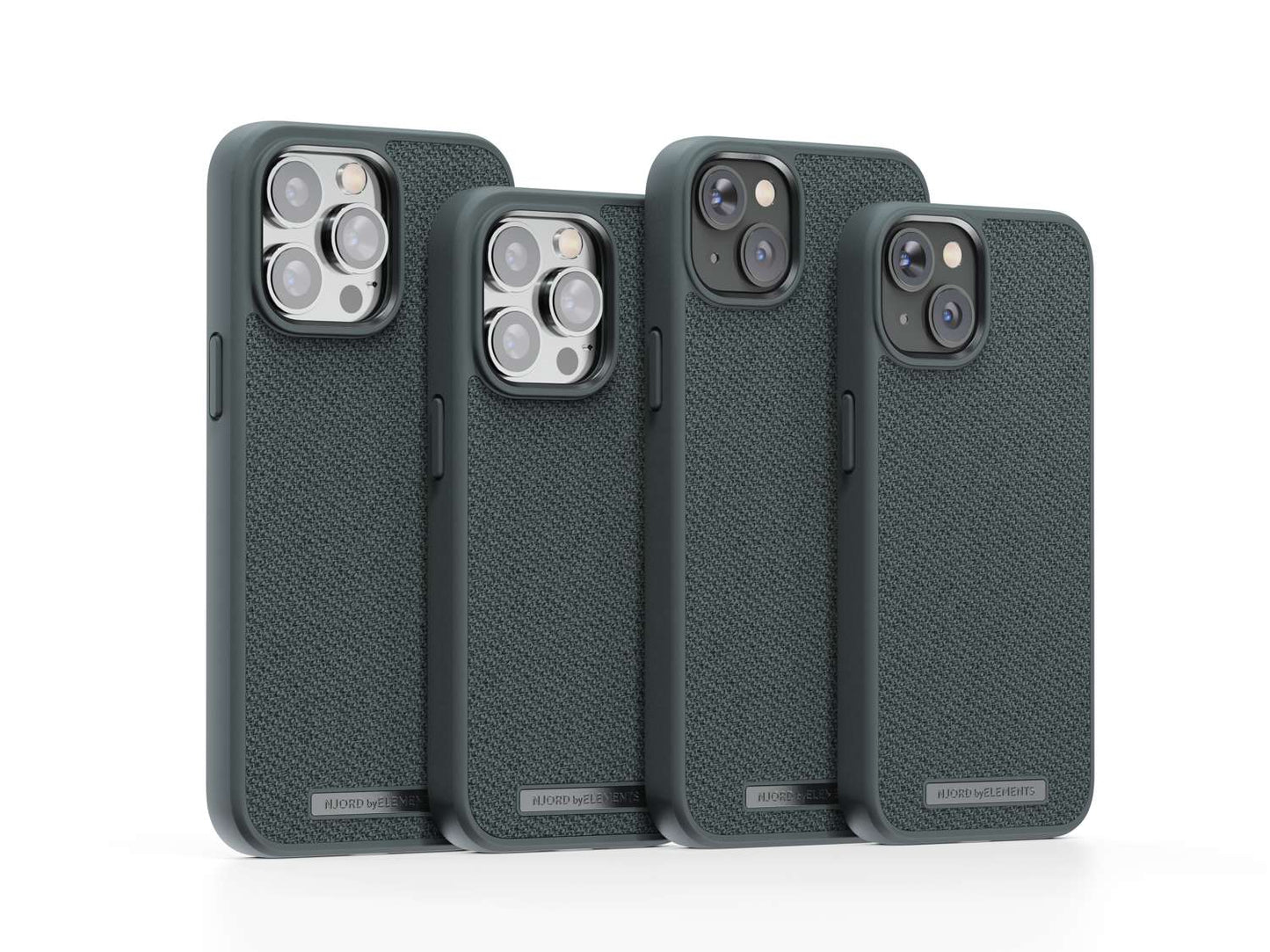 Husa de protectie Njord Fabric Tonal pentru iPhone 14 Pro Max, Dark Grey - iSTYLE RO