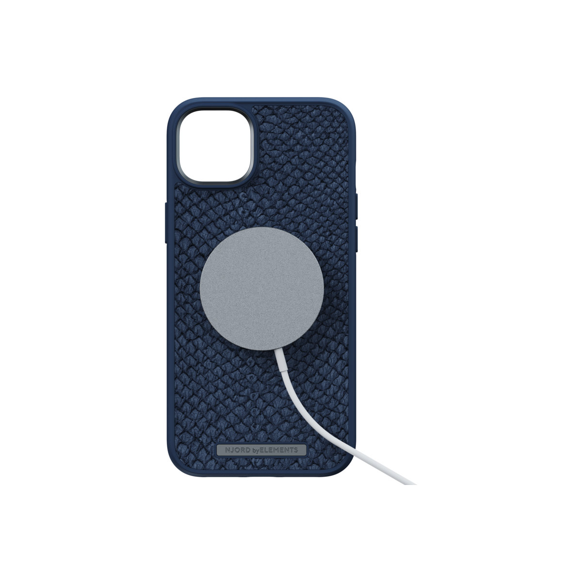 Husa de protectie Njord Salmon cu MagSafe pentru iPhone 14 Plus, Piele, Albastru - iSTYLE RO