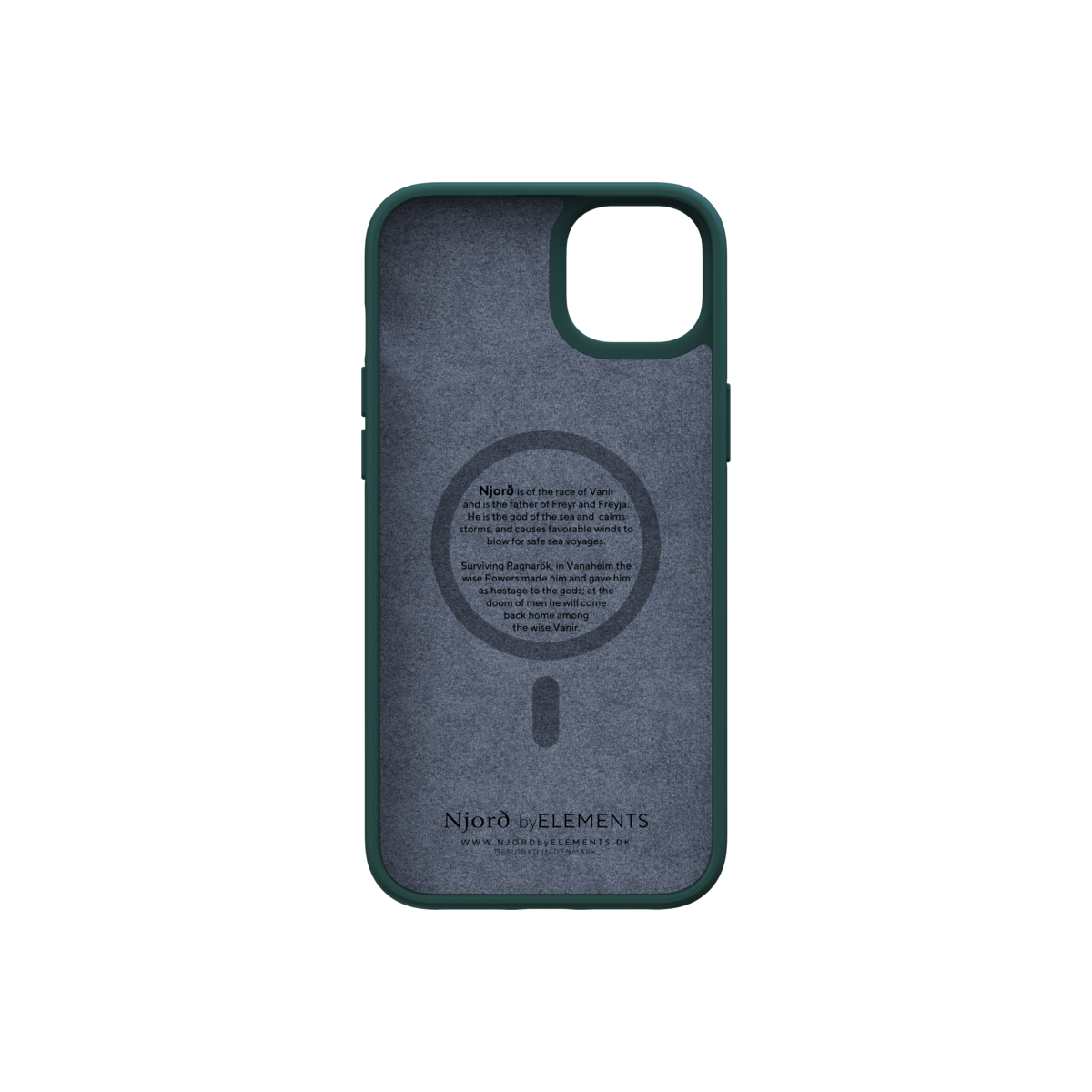 Husa de protectie Njord Salmon cu MagSafe pentru iPhone 14 Plus, Piele, Verde - iSTYLE RO