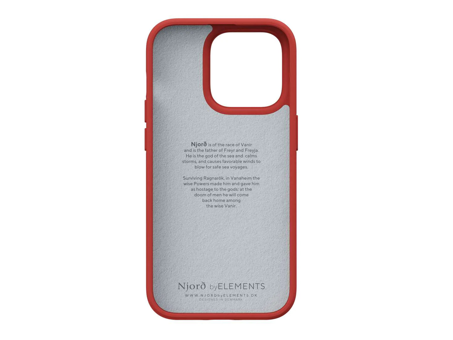 Husa de protectie Njord Suede Comfort+ pentru iPhone 14 Pro, Burnt Orange - iSTYLE RO