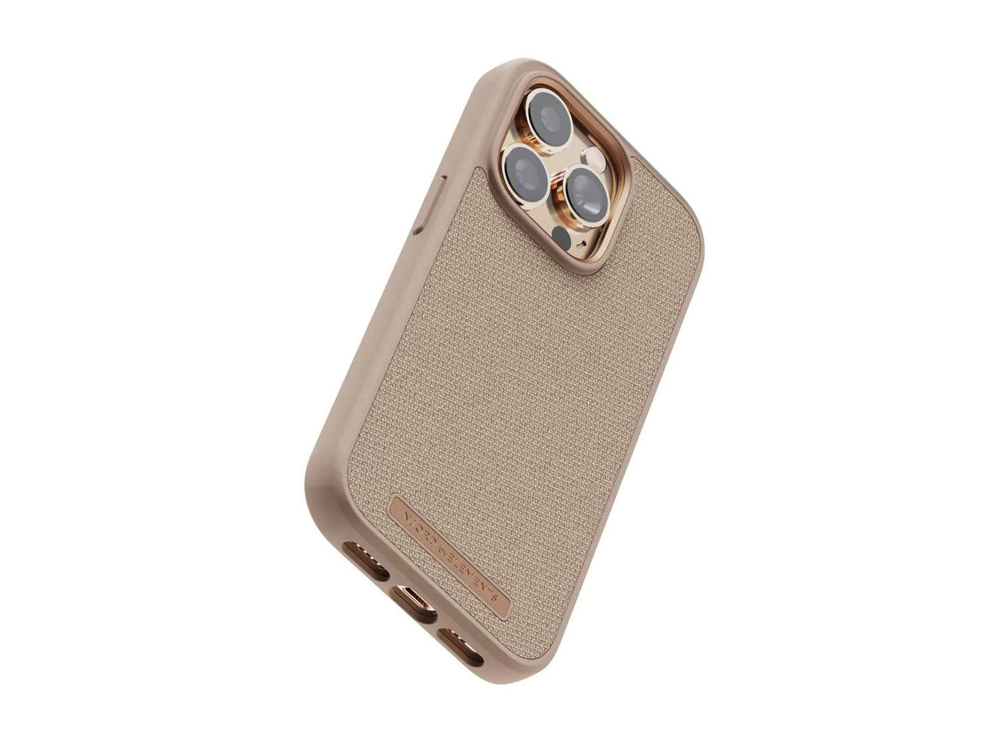 Husa de protectie Njord Fabric pentru iPhone 14 Pro Max, Pink Sand - iSTYLE RO