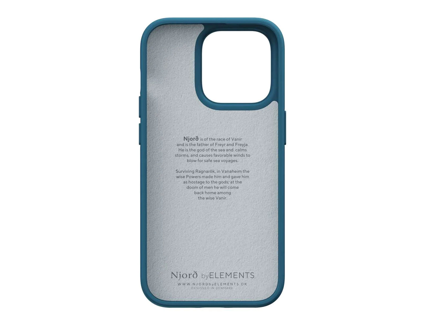 Husa de protectie Njord Fabric Tonal pentru iPhone 14 Pro, Deep Sea - iSTYLE RO