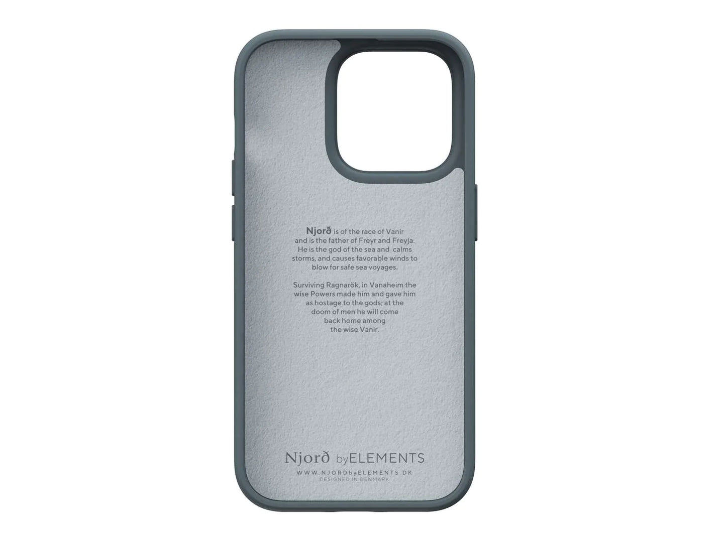 Husa de protectie Njord Fabric Tonal pentru iPhone 14 Pro Max, Dark Grey - iSTYLE RO