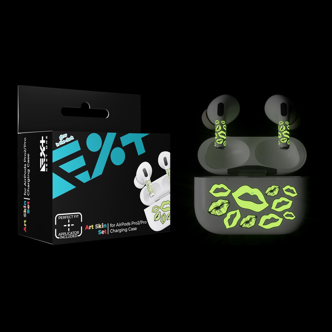 Skin NEXT ONE pentru AirPods Pro - Buze fosforescente - iSTYLE RO