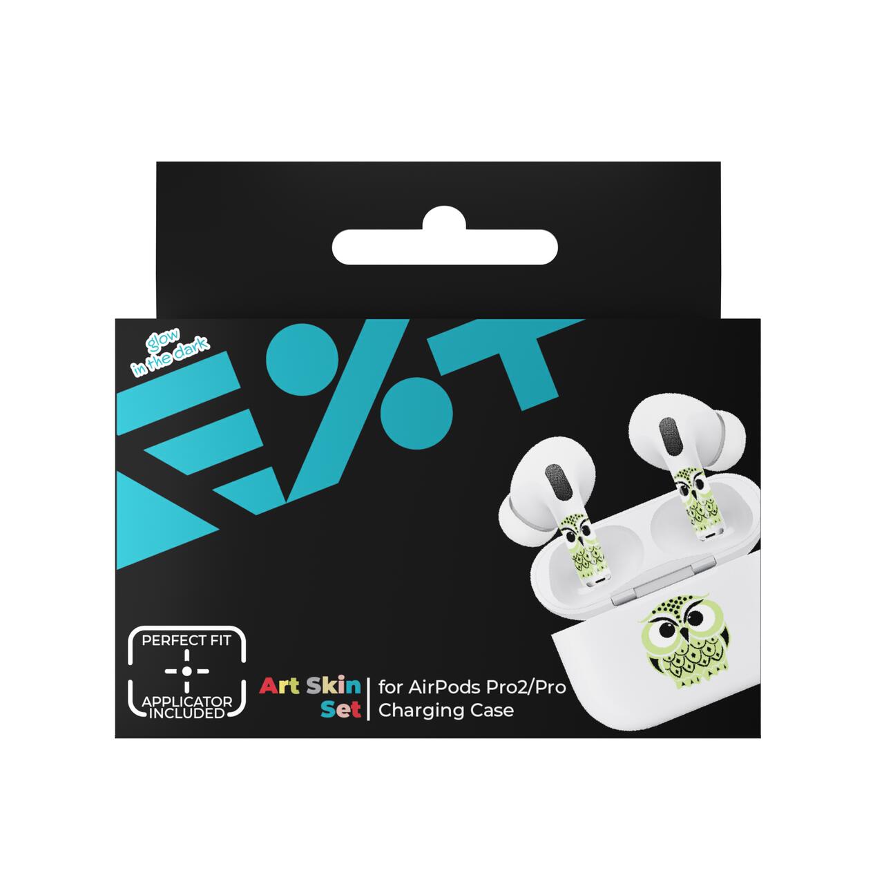 Skin NEXT ONE pentru AirPods Pro - Bufnita fosforescenta - iSTYLE RO