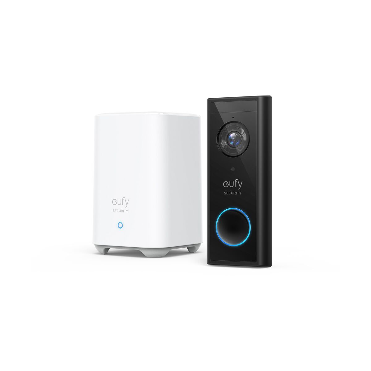 Kit sonerie video wireless + HomeBase EUFY E82101W4, 2K HD, Wi-Fi, negru-alb - iSTYLE RO