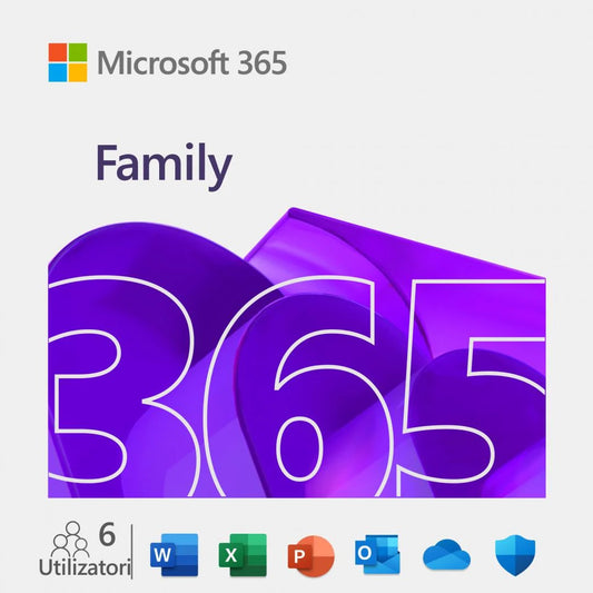 Licenta Microsoft 365 Family English FPP, 1 an - iSTYLE RO