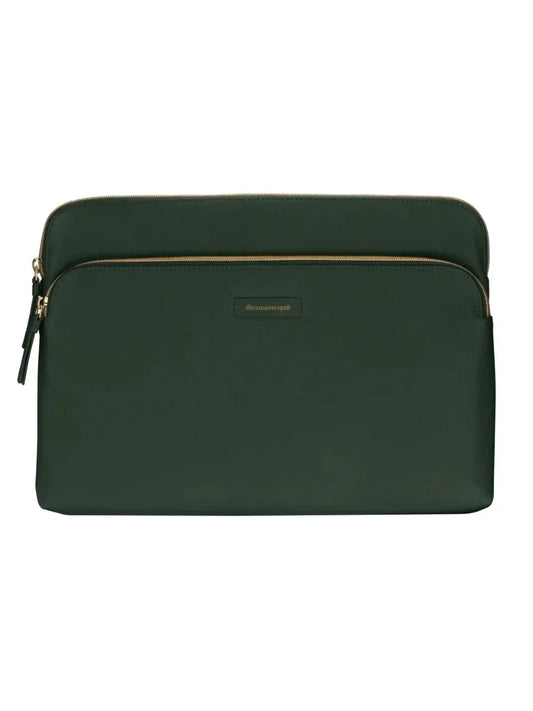 Husa dbramante1928 Paris+ pentru MacBook Pro 13"/MacBook Air 13", Piele, Verde - iSTYLE RO
