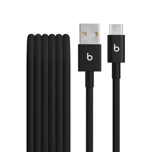 Cablu Beats USB-A la USB-C de 1,5 m, Woven, Negru - iSTYLE RO