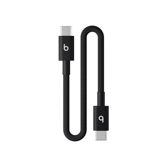 Cablu Beats USB-C la USB-C de 20 cm, Woven, Negru - iSTYLE RO